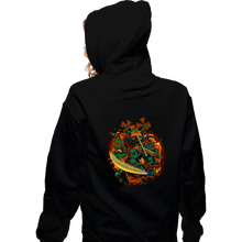 Load image into Gallery viewer, Daily_Deal_Shirts Zippered Hoodies, Unisex / Small / Black Cowabunga