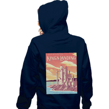 Load image into Gallery viewer, Shirts Zippered Hoodies, Unisex / Small / Navy Visit King's Landing
