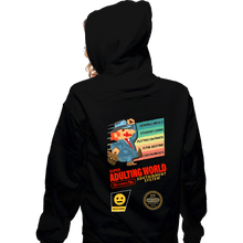 Load image into Gallery viewer, Secret_Shirts Zippered Hoodies, Unisex / Small / Black Adulting World