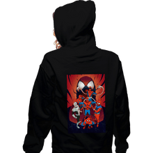 Load image into Gallery viewer, Daily_Deal_Shirts Zippered Hoodies, Unisex / Small / Black Spider Wars