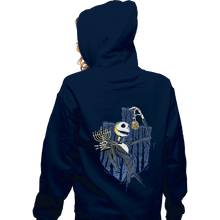 Load image into Gallery viewer, Shirts Pullover Hoodies, Unisex / Small / Navy Hanukkah Town
