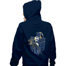 Load image into Gallery viewer, Shirts Pullover Hoodies, Unisex / Small / Navy Hanukkah Town