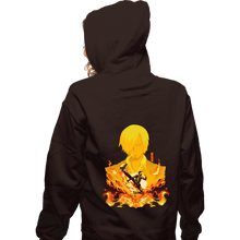 Load image into Gallery viewer, Shirts Zippered Hoodies, Unisex / Small / Dark Chocolate Sanji Shadow