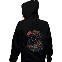 Load image into Gallery viewer, Daily_Deal_Shirts Zippered Hoodies, Unisex / Small / Black Colorful Captain