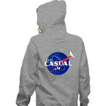 Load image into Gallery viewer, Shirts Zippered Hoodies, Unisex / Small / Sports Grey Fly Casual