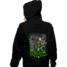 Load image into Gallery viewer, Daily_Deal_Shirts Zippered Hoodies, Unisex / Small / Black Wolf Knight