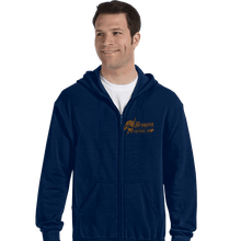 Load image into Gallery viewer, Sold_Out_Shirts Zippered Hoodies, Unisex / Small / Navy Giga Watts Garage