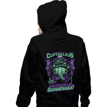 Load image into Gallery viewer, Secret_Shirts Zippered Hoodies, Unisex / Small / Black Cupcake Cthulhu