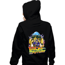 Load image into Gallery viewer, Daily_Deal_Shirts Zippered Hoodies, Unisex / Small / Black Back From The Future