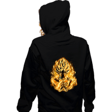 Load image into Gallery viewer, Shirts Zippered Hoodies, Unisex / Small / Black Golden Saiyan Rose