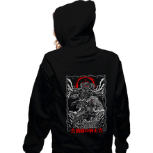 Load image into Gallery viewer, Daily_Deal_Shirts Zippered Hoodies, Unisex / Small / Black The Quest Of Skull Knight