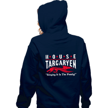 Load image into Gallery viewer, Daily_Deal_Shirts Zippered Hoodies, Unisex / Small / Navy House Targaryen