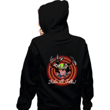 Load image into Gallery viewer, Daily_Deal_Shirts Zippered Hoodies, Unisex / Small / Black Slasher Tunes