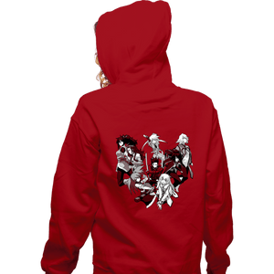 Daily_Deal_Shirts Zippered Hoodies, Unisex / Small / Red Symphonia
