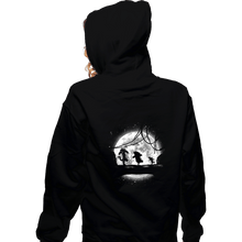 Load image into Gallery viewer, Shirts Zippered Hoodies, Unisex / Small / Black Moonlight Teddies