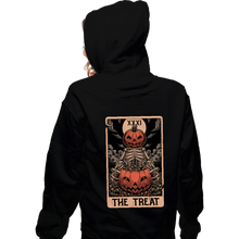 Load image into Gallery viewer, Daily_Deal_Shirts Zippered Hoodies, Unisex / Small / Black Halloween Tarot Treat