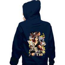 Load image into Gallery viewer, Shirts Zippered Hoodies, Unisex / Small / Navy Honkey Tonk Women