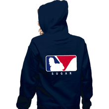 Load image into Gallery viewer, Secret_Shirts Zippered Hoodies, Unisex / Small / Navy Sugar League