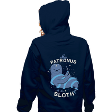 Load image into Gallery viewer, Shirts Zippered Hoodies, Unisex / Small / Navy Sloth Patronus