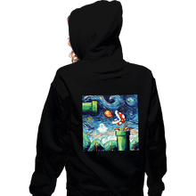 Load image into Gallery viewer, Shirts Zippered Hoodies, Unisex / Small / Black Van Gogh Never Leveled Up