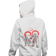Load image into Gallery viewer, Shirts Zippered Hoodies, Unisex / Small / White Kingdom Sumi-e