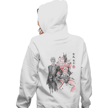 Load image into Gallery viewer, Shirts Zippered Hoodies, Unisex / Small / White Killer Queen Sumi-e