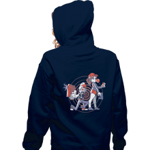 Load image into Gallery viewer, Shirts Zippered Hoodies, Unisex / Small / Navy Zombie Neighbors
