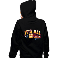 Load image into Gallery viewer, Shirts Zippered Hoodies, Unisex / Small / Black Reflexes