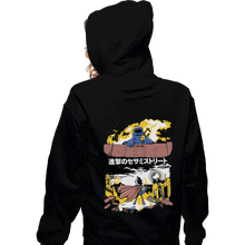 Load image into Gallery viewer, Secret_Shirts Zippered Hoodies, Unisex / Small / Black Attack On Sesame Street