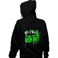 Load image into Gallery viewer, Shirts Zippered Hoodies, Unisex / Small / Black It's Not Easy Bein' Green