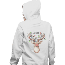 Load image into Gallery viewer, Shirts Zippered Hoodies, Unisex / Small / White Oh Deer