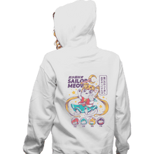 Load image into Gallery viewer, Shirts Zippered Hoodies, Unisex / Small / White Sailor Meow