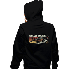 Load image into Gallery viewer, Shirts Zippered Hoodies, Unisex / Small / Black Scar Raider