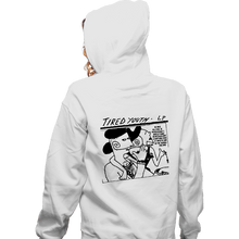 Load image into Gallery viewer, Shirts Zippered Hoodies, Unisex / Small / White Tired Youth