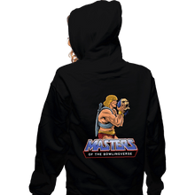 Load image into Gallery viewer, Secret_Shirts Zippered Hoodies, Unisex / Small / Black Masters Of The Bowlingverse