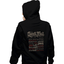 Load image into Gallery viewer, Shirts Zippered Hoodies, Unisex / Small / Black Quest Fest
