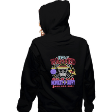 Load image into Gallery viewer, Shirts Zippered Hoodies, Unisex / Small / Black Luffy Neon