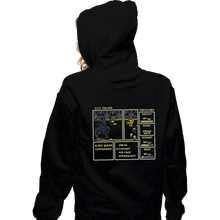Load image into Gallery viewer, Secret_Shirts Zippered Hoodies, Unisex / Small / Black Xeno Rpg Boss Fight