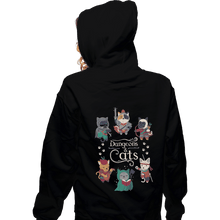 Load image into Gallery viewer, Shirts Pullover Hoodies, Unisex / Small / Black Dungeons & Cats 2nd Edition