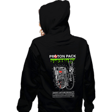 Load image into Gallery viewer, Shirts Zippered Hoodies, Unisex / Small / Black Proton Pack