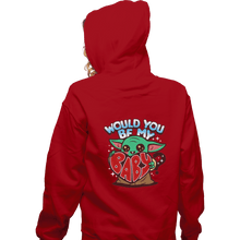 Load image into Gallery viewer, Shirts Zippered Hoodies, Unisex / Small / Red Would You Be My Baby