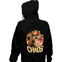 Load image into Gallery viewer, Shirts Zippered Hoodies, Unisex / Small / Black I Love Chaos!