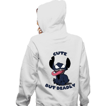 Load image into Gallery viewer, Daily_Deal_Shirts Zippered Hoodies, Unisex / Small / White Cute But Deadly
