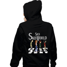 Load image into Gallery viewer, Daily_Deal_Shirts Zippered Hoodies, Unisex / Small / Black Sick Sad Road