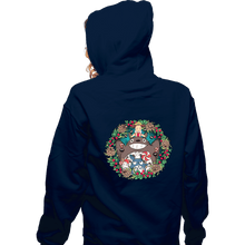 Load image into Gallery viewer, Secret_Shirts Zippered Hoodies, Unisex / Small / Navy Wonderful Time Of The Year