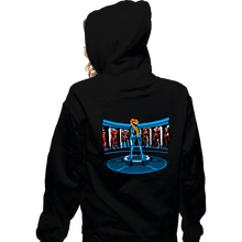 Load image into Gallery viewer, Secret_Shirts Zippered Hoodies, Unisex / Small / Black Iron-Aran