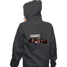 Load image into Gallery viewer, Shirts Zippered Hoodies, Unisex / Small / Dark Heather Intervention