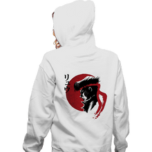 Load image into Gallery viewer, Shirts Zippered Hoodies, Unisex / Small / White Red Sun Fighter