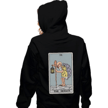 Load image into Gallery viewer, Shirts Zippered Hoodies, Unisex / Small / Black The Hermit