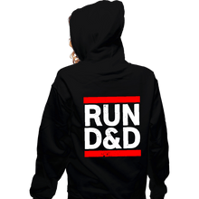 Load image into Gallery viewer, Shirts Zippered Hoodies, Unisex / Small / Black Run D&D